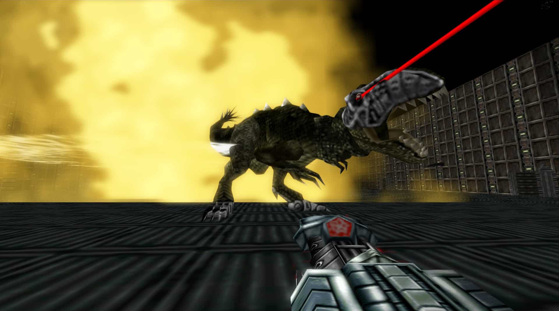 Turok 1 Remake Trex Boss Thunder Bionosaur Gameplay Screenshot