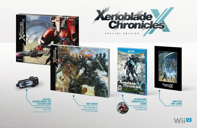 Xenoblade Chronicles X Collector's Edition Boxset Artbook Thumbdrive Artcard Wii U Nintendo