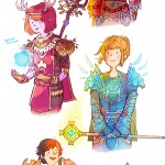 Life Is Strange Fanart WoW World of Warcraft Guild of Arcadia Chloe the Hunter Max the Druid Kate the Priest Warren the Paladin Brooke the Mage by Mollifiable