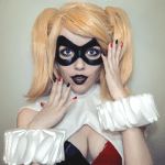 Harley Quinn Cosplay Surprise Faced