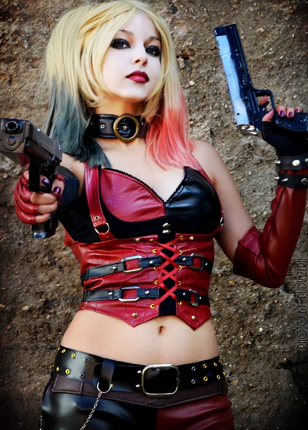 Harley Quinn Shermie Cosplay Sexy Girl With A Gun by Sweet Little World