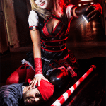 Harley Quinn Shermie Arkham Knight Cosplay Mess With Me I Put Your Lights Out By Victor Hugo
