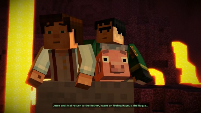 Minecraft Story Mode Episode 2 Jesse Axel And Reuben Screenshot