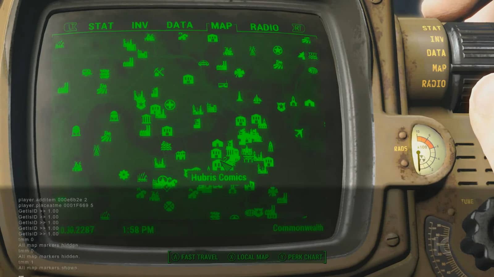 Fallout 4: Console Commands Codes Menu - 1600 x 900 jpeg 174kB