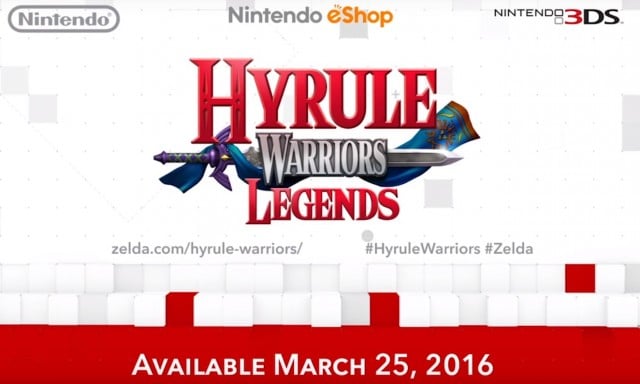 Hyrule Warriors Legends Release Date March 25 2016 Logo Artwork 3DS