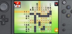 Pokemon Picross 3DS Puzzle Solving Nanogram Number Logic Gameplay Screenshot