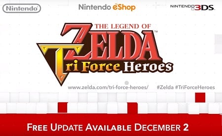 The Legend of Zelda Triforce Heroes Den of Trials DLC Release Date Artwork