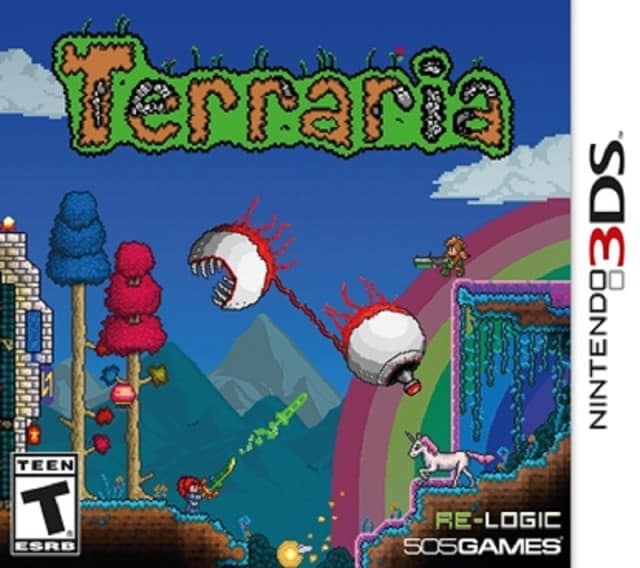 3DS Terraria USA Box Artwork Official