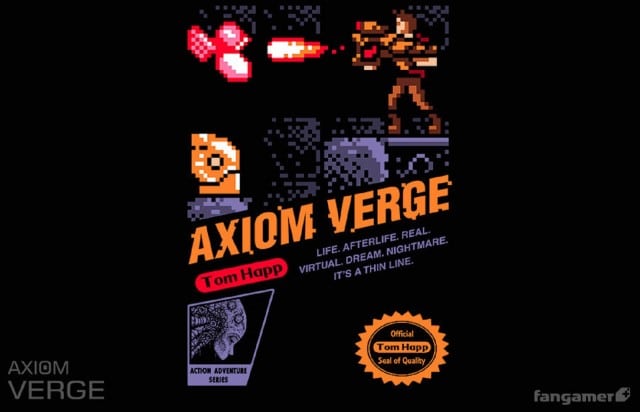 PS4 Axiom Verge NES Box ARtwork USA Official Merch