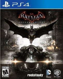 PS4 Batman Arkham Knight USA Box Artwork M for Mature