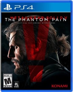 PS4 Metal Gear Solid V The Phantom Pain USA Box Artwork M For Mature