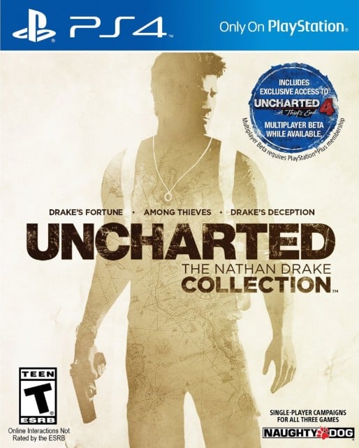 PS4 Uncharted the Nathan Drake Collection USA Box Artwork T for Teen