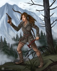 Rise of the Tomb Raider Lara Gun Hammer Fanart by Lexigold Deviantart