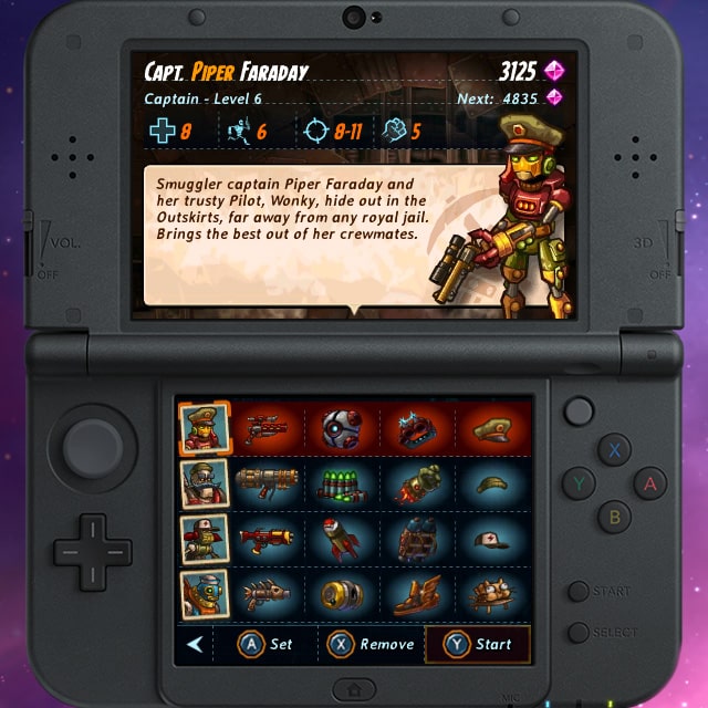 SteamWorld Heist Weapons Gameplay Screenshot 3DS
