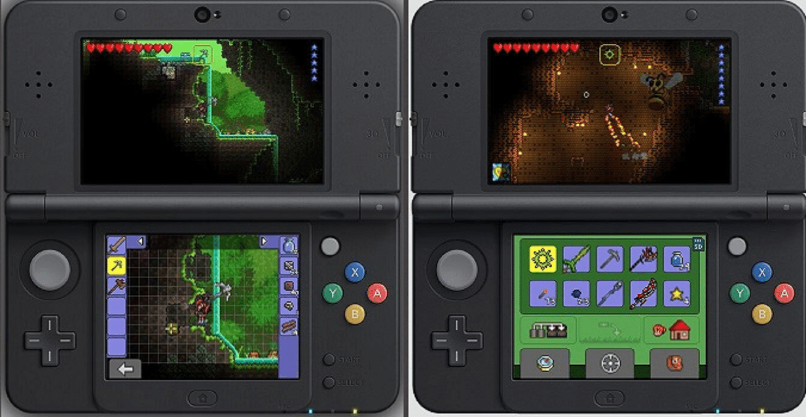 terraria for the 3ds
