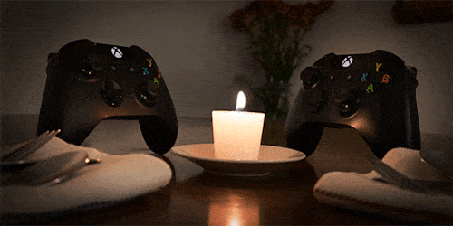 Xbox One System Wars GIF Animation Candelight Controllers Love Is In the Air