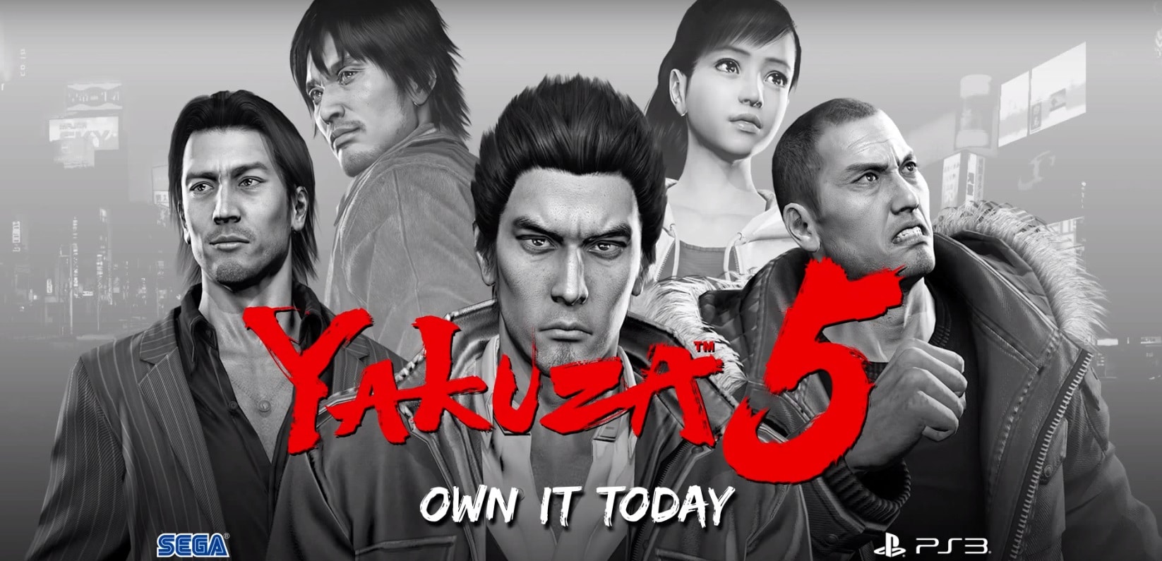 Yakuza 5 Releases On PS3 Out Now USA $40 Dollars Artwork Official