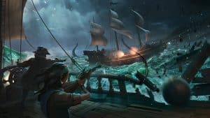 Sea of Thieves Night Battle at Sea