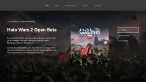 Halo Wars 2 Open Beta 1