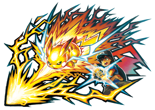 Pokemon Sun and Moon Z Move illustration