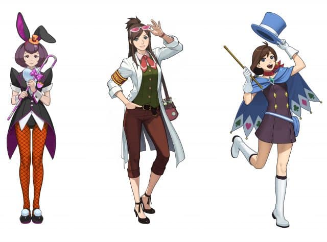 Ace Attorney: Spirit of Justice Bonny, Ema and Trucy Art