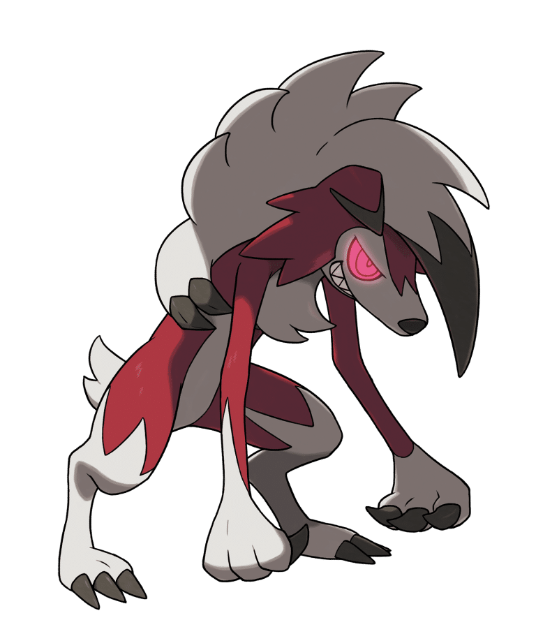 lycanroc midnight form action figure