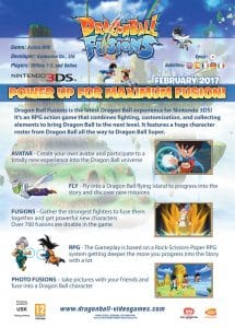 Dragon Ball Fusions Fact Sheet
