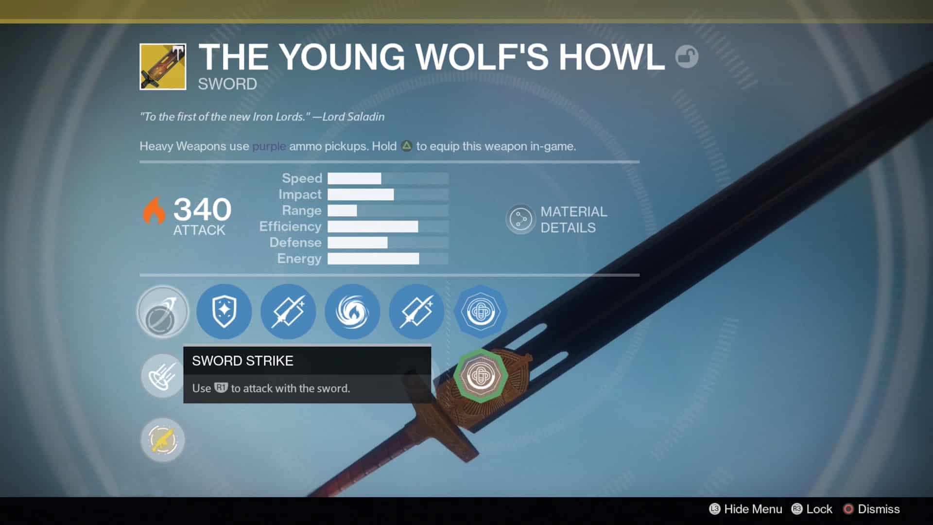 Destiny Rise Of Iron The Young Wolf S Howl Exotic Sword