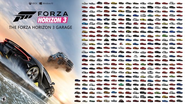 Forza Horizon 3 Unlockable Cars