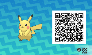 025 Pokemon Sun and Moon Male Pikachu QR Code