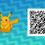 025 Pokemon Sun and Moon Shiny Male Pikachu QR Code