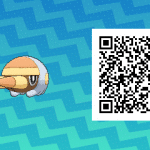 027 Pokemon Sun and Moon Grubbin QR Code