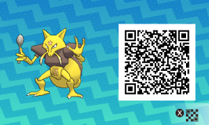 043 Pokemon Sun and Moon Female Kadabra QR Code