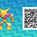 044 Pokemon Sun and Moon Shiny Male Alakazam QR Code
