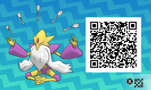 044 Pokemon Sun and Moon Shiny Mega Alakazam QR Code