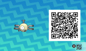 047 Pokemon Sun and Moon Shiny Magnemite QR Code