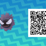 061 Pokemon Sun and Moon Gastly QR Code
