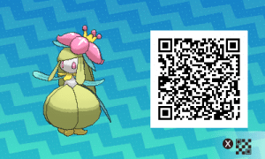 086 Pokemon Sun and Moon Shiny Lilligant QR Code