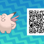 212 Pokemon Sun and Moon Clefable QR Code