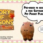 Story of Seasons: Trio of Towns Capybara pre-order plushie