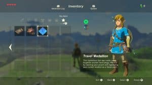 The Legend of Zelda Breath of the Wild Travel Medallion Screen 1