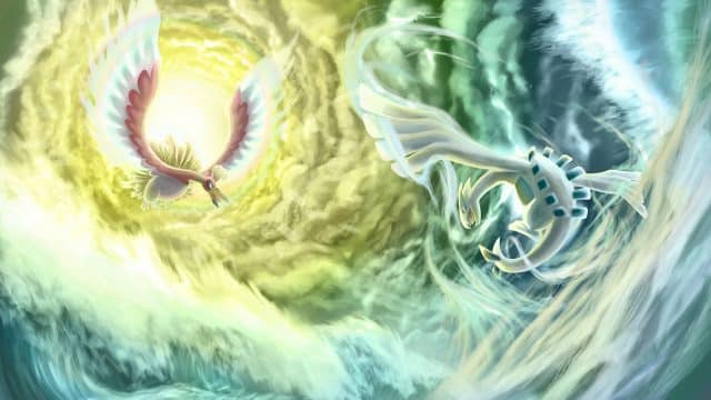 Pokemon Gold and Silver Ho-Oh and Lugia