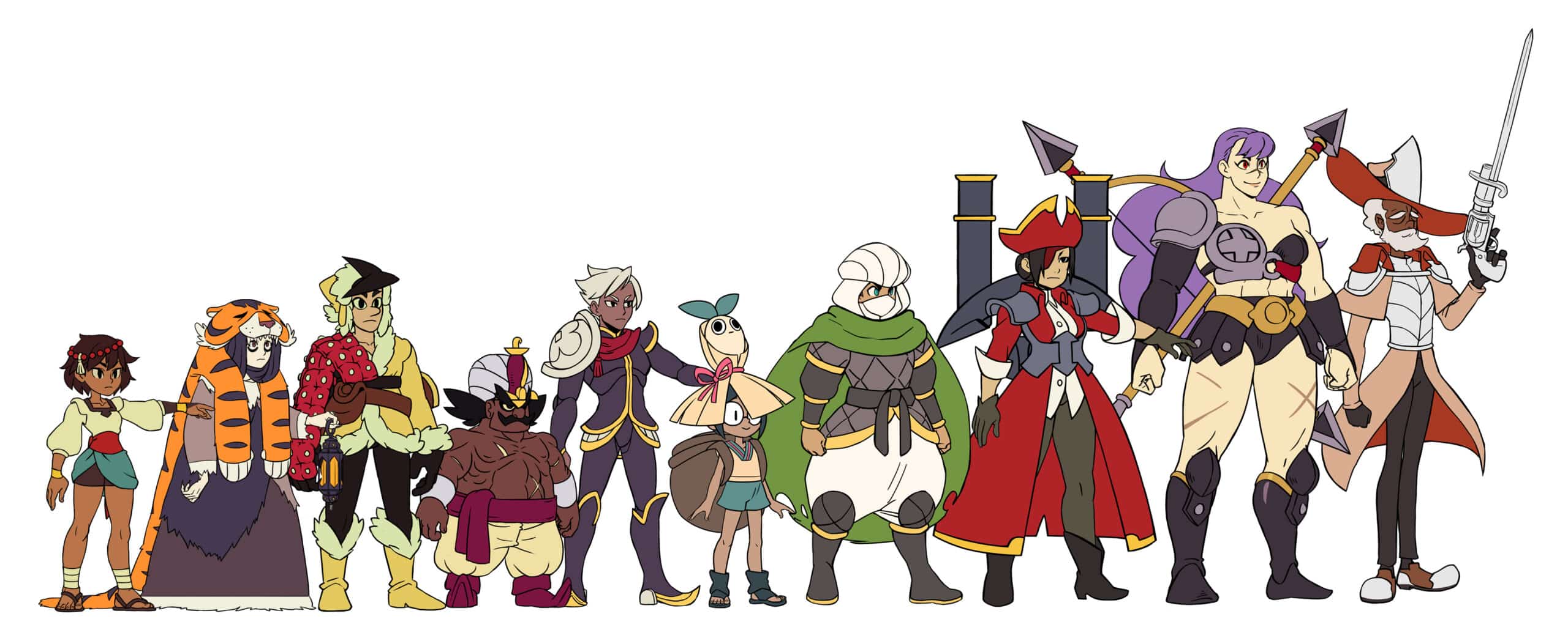 Indivisible Character Lineup Artwork