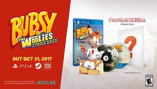 Bubsy The Woolies Strike Back PS4 Purrfect Edition