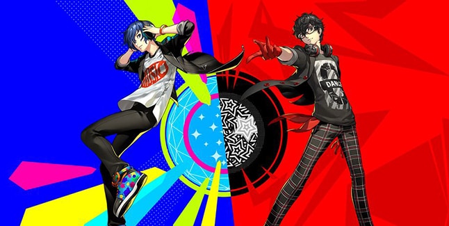 Persona 3 and Persona 5 Dancing Banner