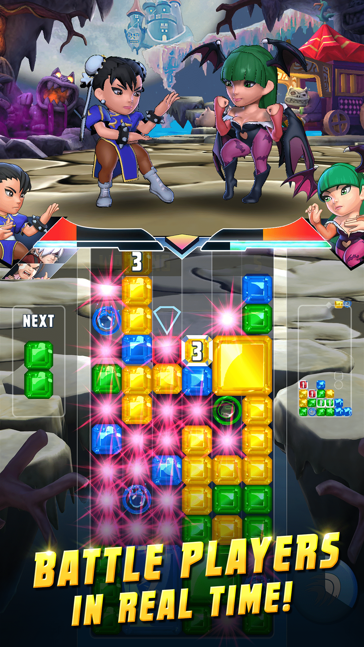 Puzzle Fighter Screen 1