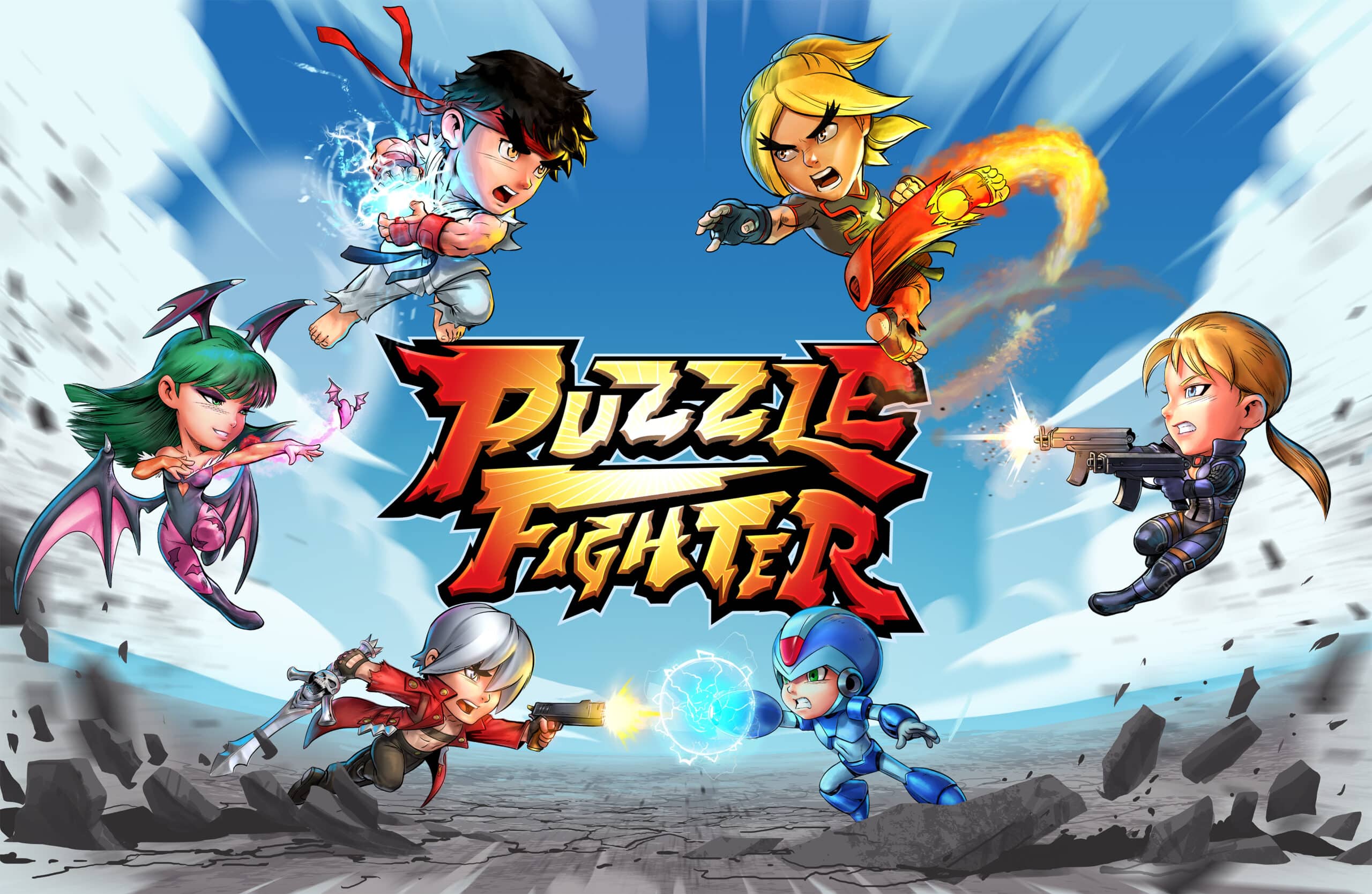 Puzzle Fighter Key Art