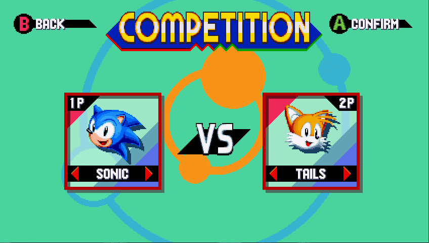 Sonic Mania Competition Mode Screen 1