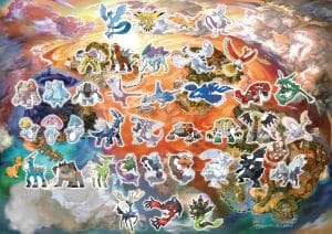 Pokemon Ultra Sun and Ultra Moon Map Legendary Pokemon