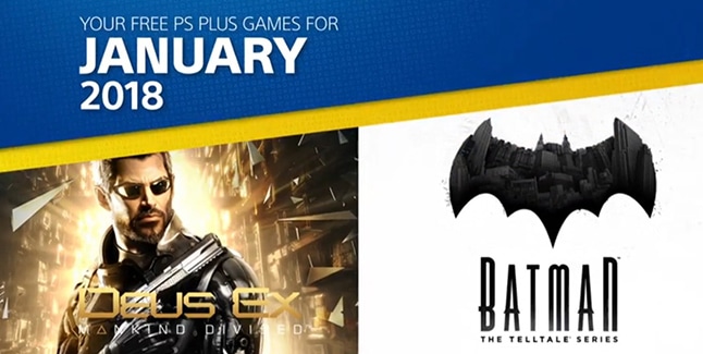 PS Plus January 2018 Banner